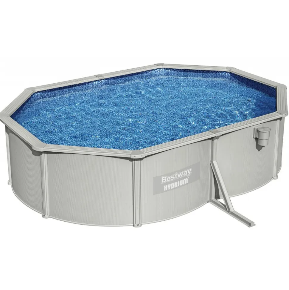 Bestway Stålväggspool Oval 5x3,6 m Hydrium (56586)