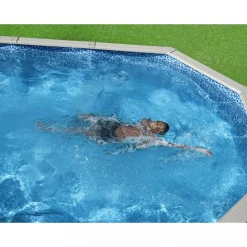 Bestway stålväggspool 6,1x3,6m - 1,2m djup | Hydrium Pool set (56369)
