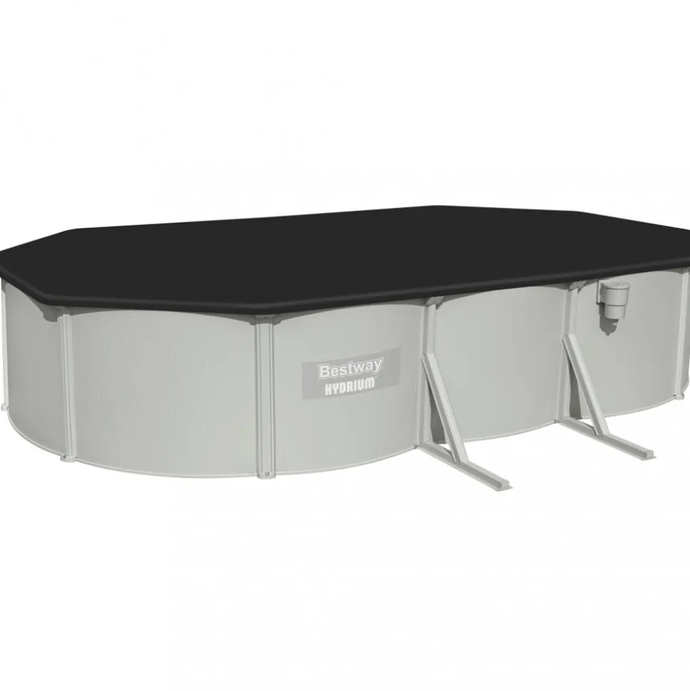 Bestway stålväggspool 6,1x3,6m - 1,2m djup | Hydrium Pool set (56369)
