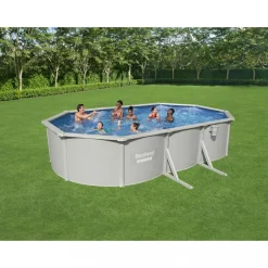 Bestway stålväggspool 6,1x3,6m - 1,2m djup | Hydrium Pool set (56369)