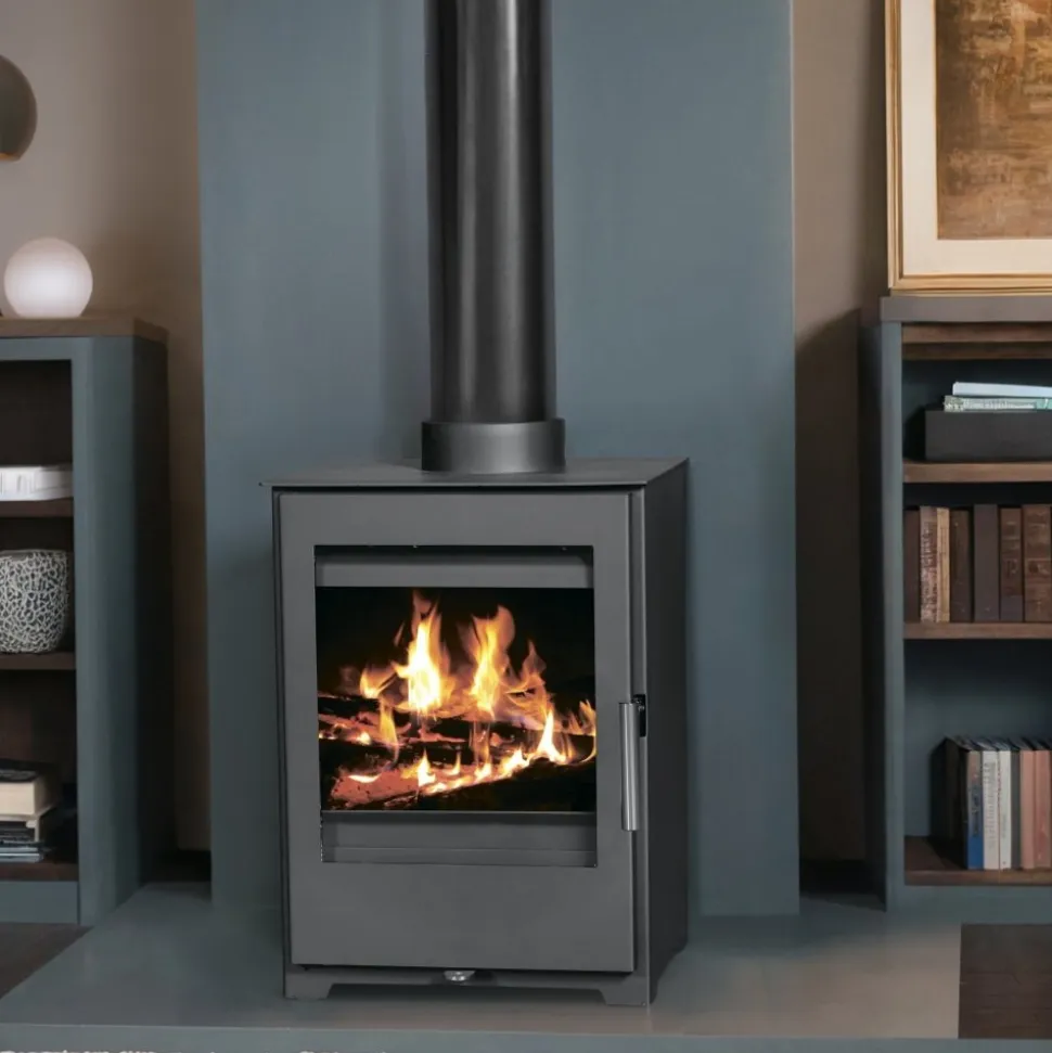 Braskamin 5kW | Modern Design | Hög Effektivitet | Lappi