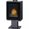 Braskamin 9 kW | Vedeldad kamin med glasfront | Raumo