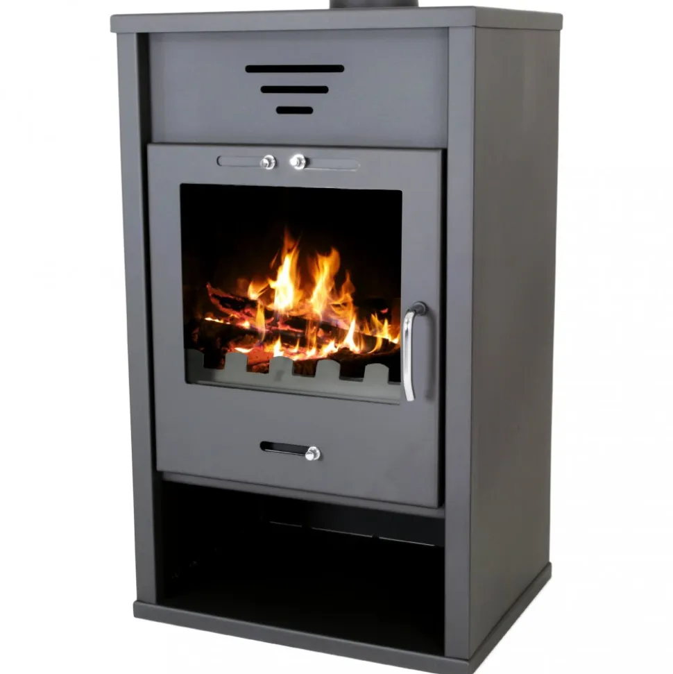 Braskamin 15kW | Verkningsgrad 77% | Laitila