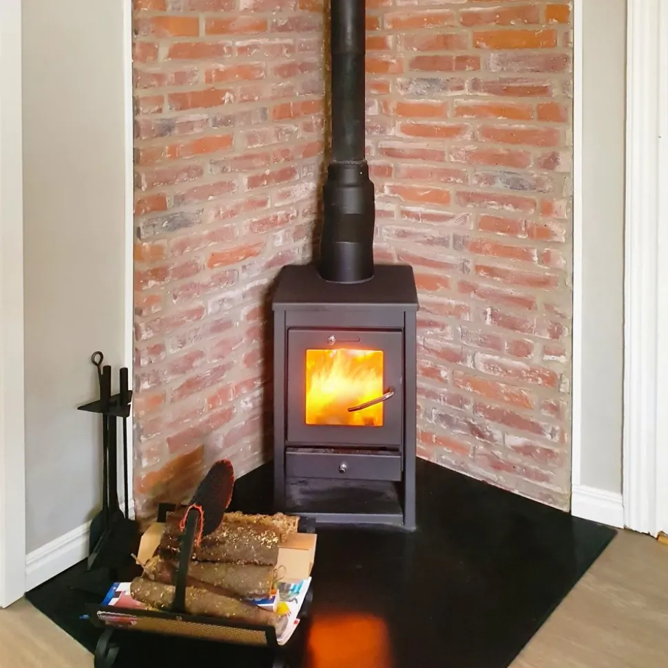 Braskamin 7kW | Verkningsgrad 80% | Ylöjärvi
