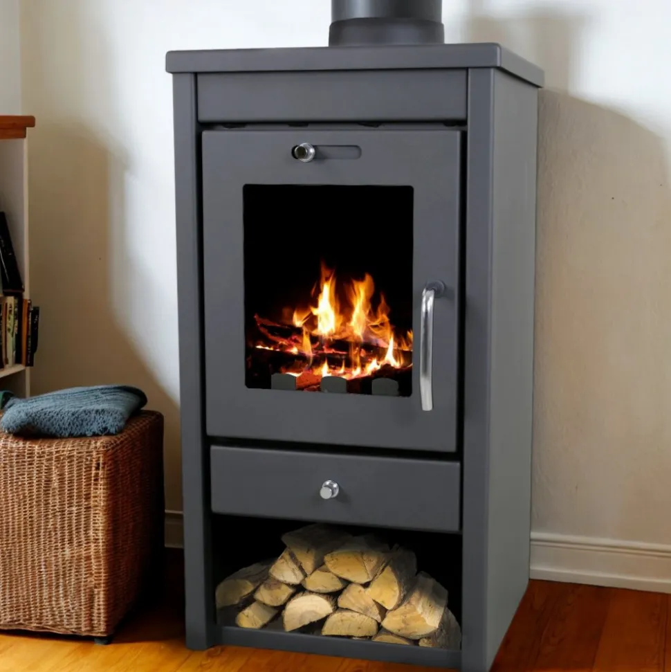 Braskamin 7kW | Verkningsgrad 80% | Ylöjärvi