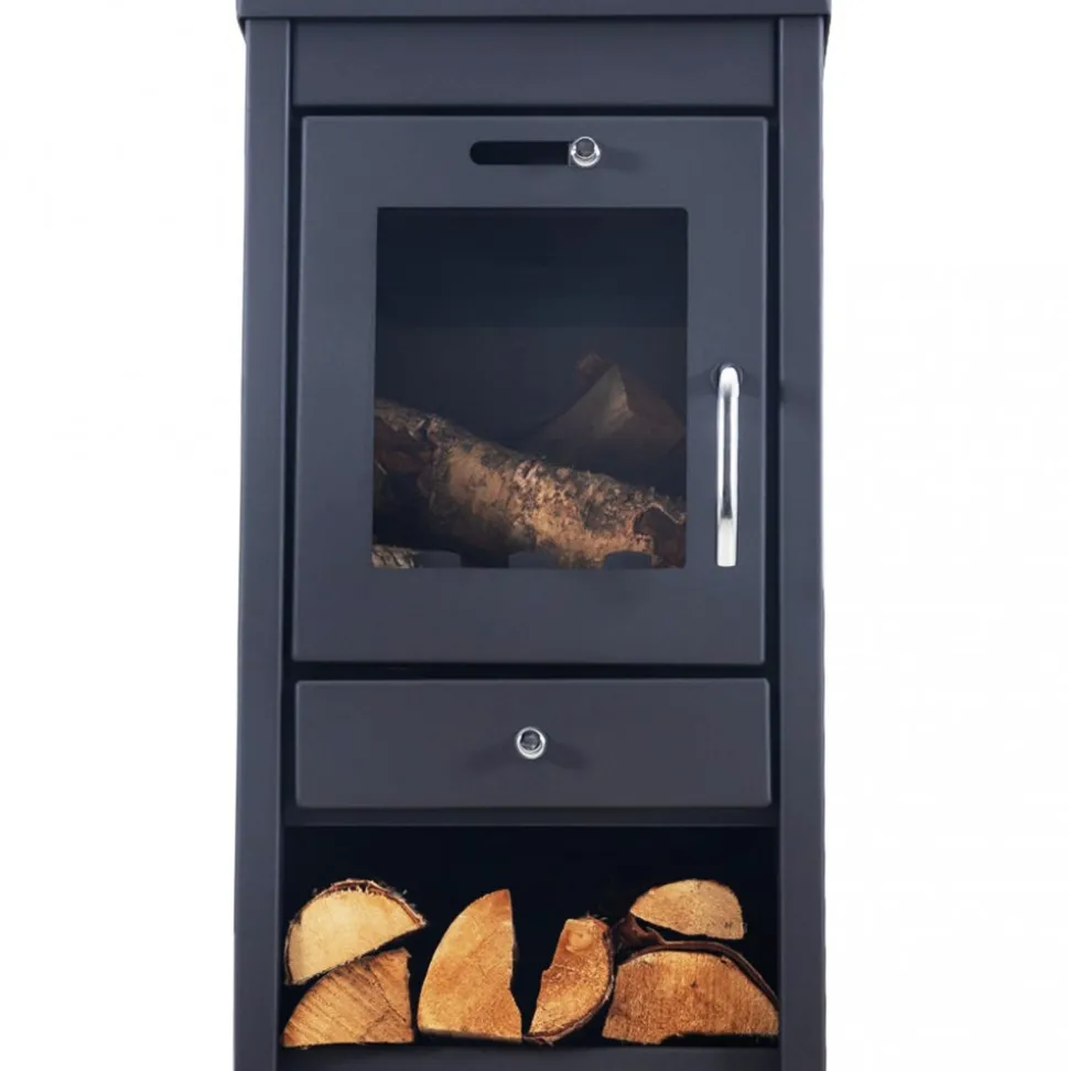 Braskamin 7kW | Verkningsgrad 80% | Ylöjärvi