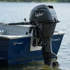 Båtmotor 15 hk | 2-cylindrig 4-takt | Bränslesnål & kraftfull | 24 L tank | Lång rigg