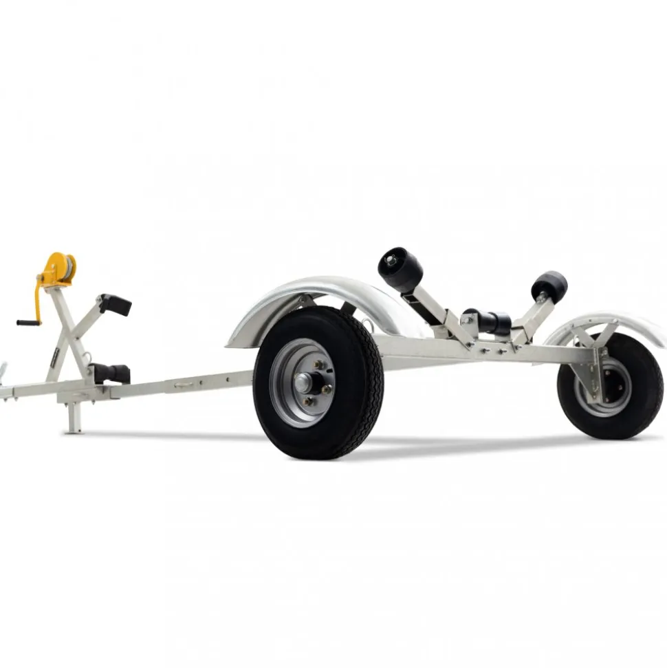 Båttrailer med vinsch | Maxlast 380kg | 400x183cm