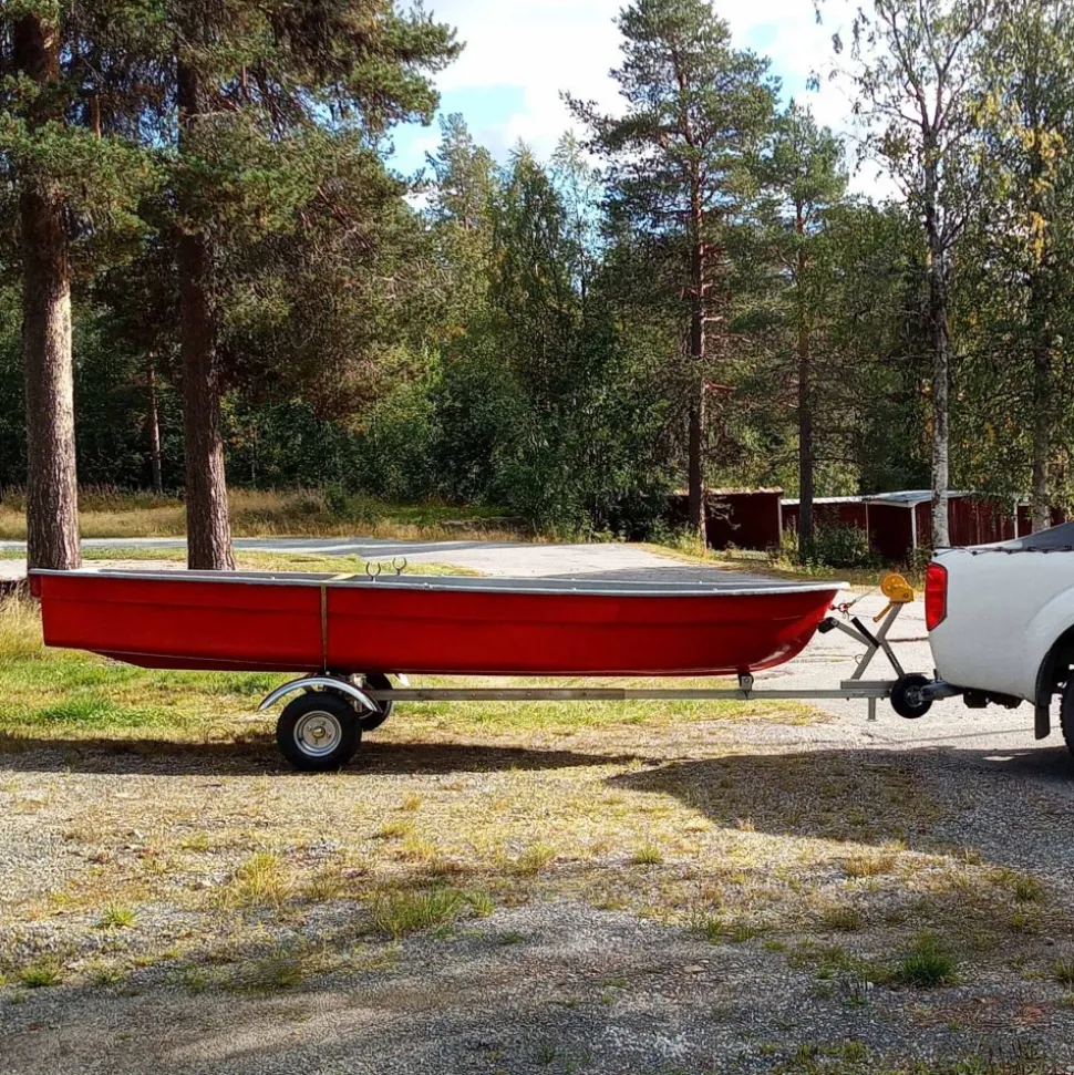 Båttrailer med vinsch | Maxlast 380kg | 400x183cm
