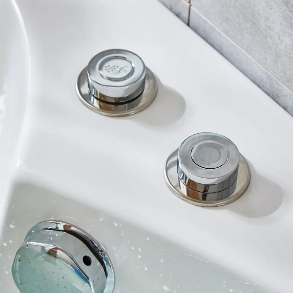 Bubbelbadkar med glasfront & värmare 140x140cm | BK-006V