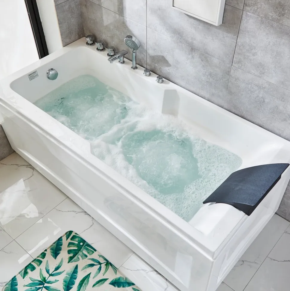 Bubbelbadkar 170x80cm | Isolerande högkvalitetsakryl | BK-001