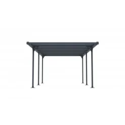 Carport 15,7 m² | Elegant aluminiumcarport 5,0x3,1 m | UV-skydd & vattenavrinning | Valdemar