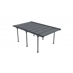 Carport 15,7 m² | Elegant aluminiumcarport 5,0x3,1 m | UV-skydd & vattenavrinning | Valdemar