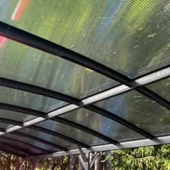 Carport 17,25m² | Extra hög | Aluminiumstomme & kanalplasttak