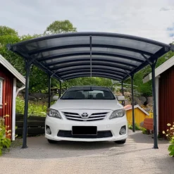 Carport 17 m² | 570 x 303 cm | Aluminiumram med kanalplasttak | Hållbar design