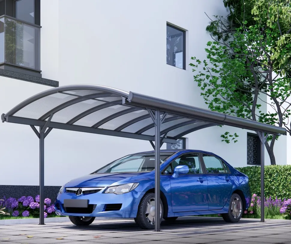 Carport 15 m² | 505 x 303 cm | Singelbilsparkering | Modern & elegant skyddslösning