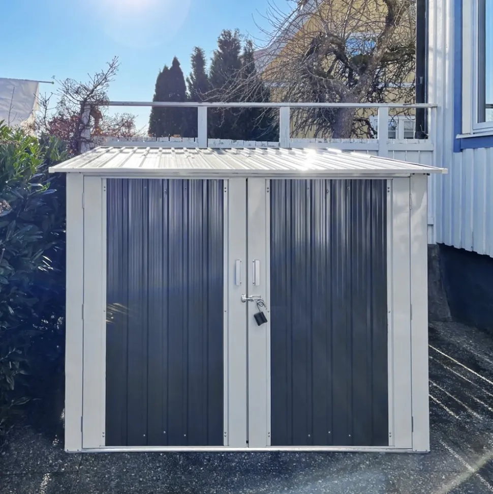 Cykelförråd 4,2m² | 4 cyklar | Låsbart för utomhusbruk