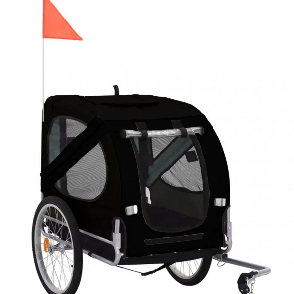 Cykelvagn för hund | Lastkapacitet 40kg | Hopfällbar