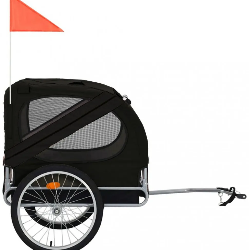 Cykelvagn för hund | Lastkapacitet 40kg | Hopfällbar