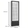Displaykyl 262L | Energieffektiv & låsbar dryckeskyl | LED-belysning