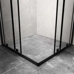 Duschhörna med skjutdörrar | 6mm säkerhetsglas | Modern design
