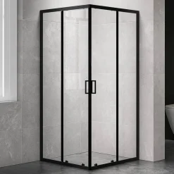 Duschhörna med skjutdörrar | 6mm säkerhetsglas | Modern design