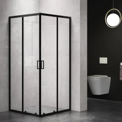 Duschhörna med skjutdörrar | 6mm säkerhetsglas | Modern design