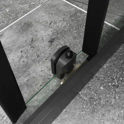 Duschhörna med skjutdörrar | 6mm säkerhetsglas | Modern design