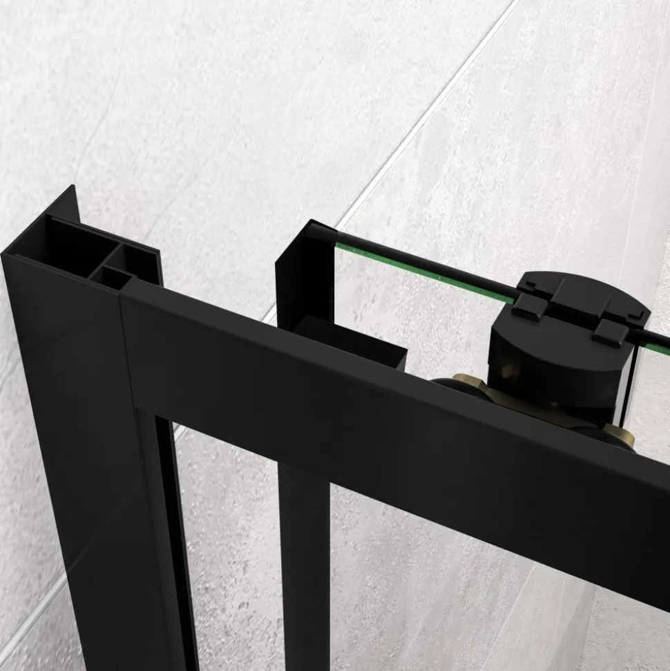 Duschhörna med skjutdörrar | 6mm säkerhetsglas | Modern design