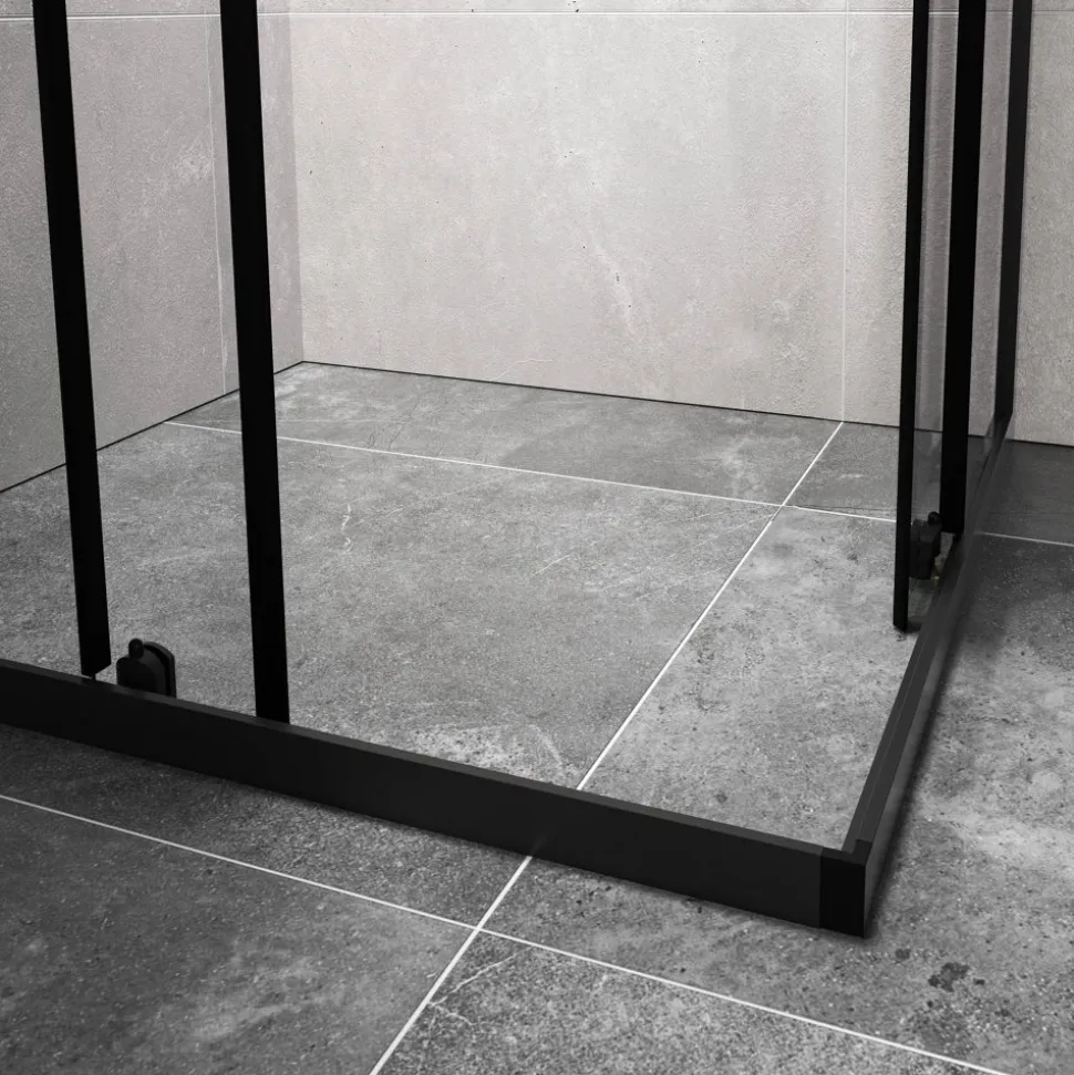 Duschhörna med skjutdörrar | 6mm säkerhetsglas | Modern design