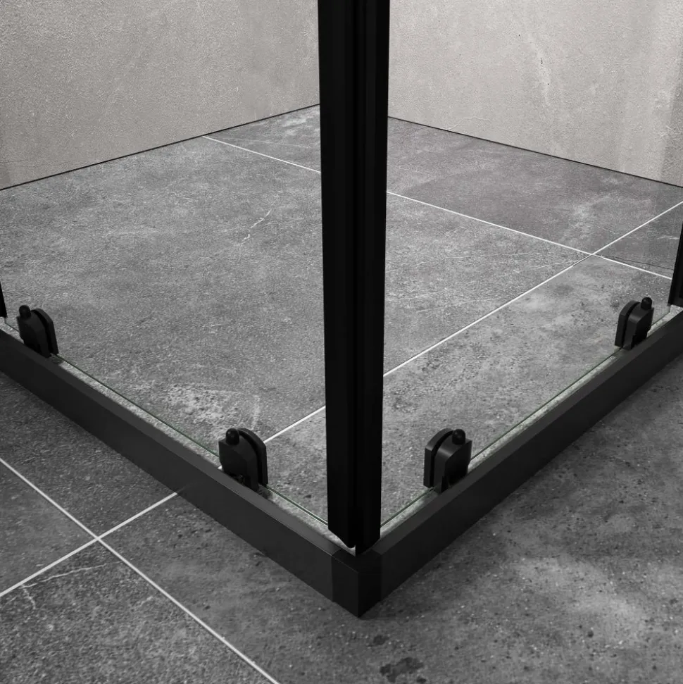 Duschhörna med skjutdörrar | 6mm säkerhetsglas | Modern design