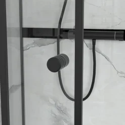 Duschkabin med svart ram | Aluminium och 6mm säkerhetsglas | Sara