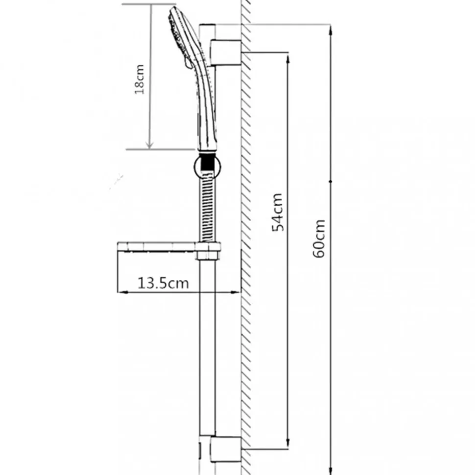 Duschset termostadblandare 150 cc | Krom | FD-3004A