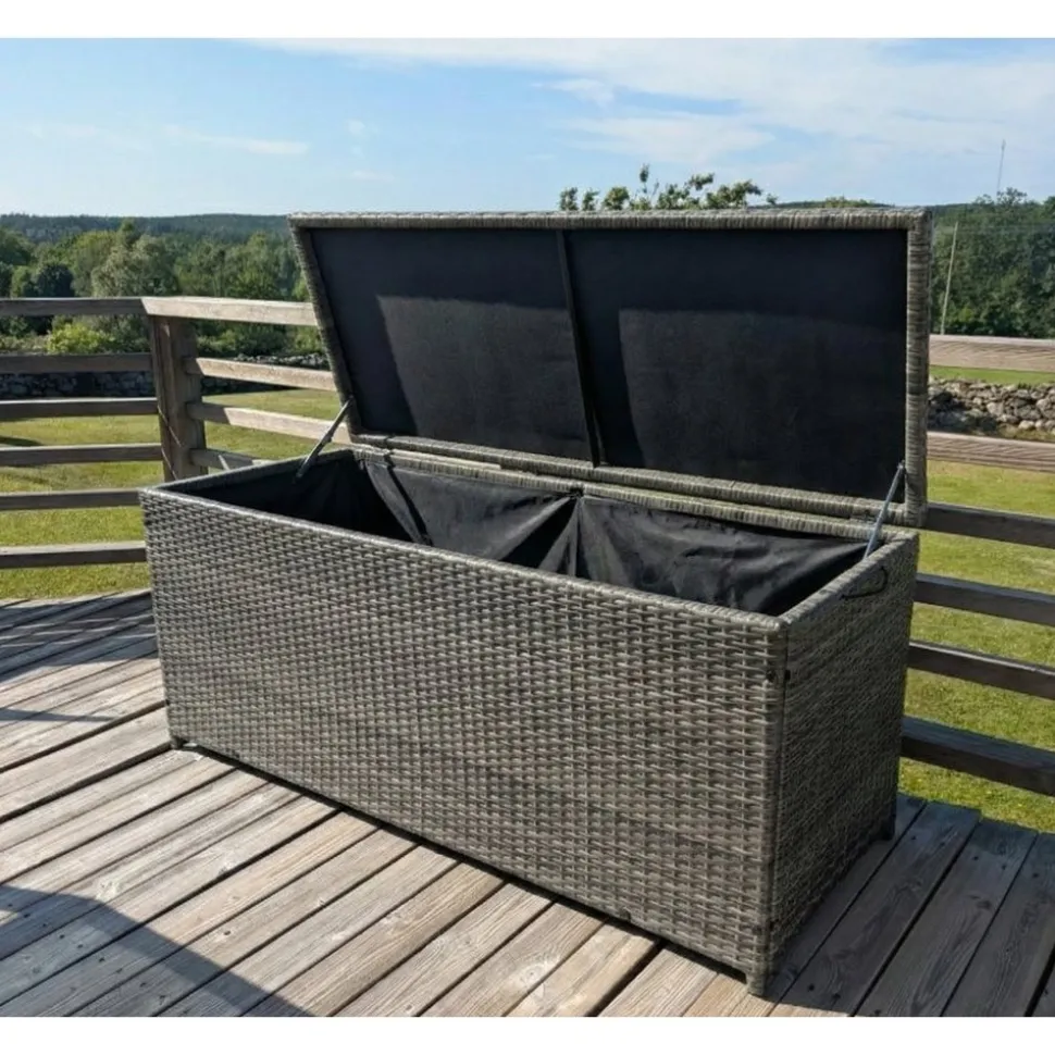 Dynbox i konstrotting | 420L | Grå | 134x54x59cm