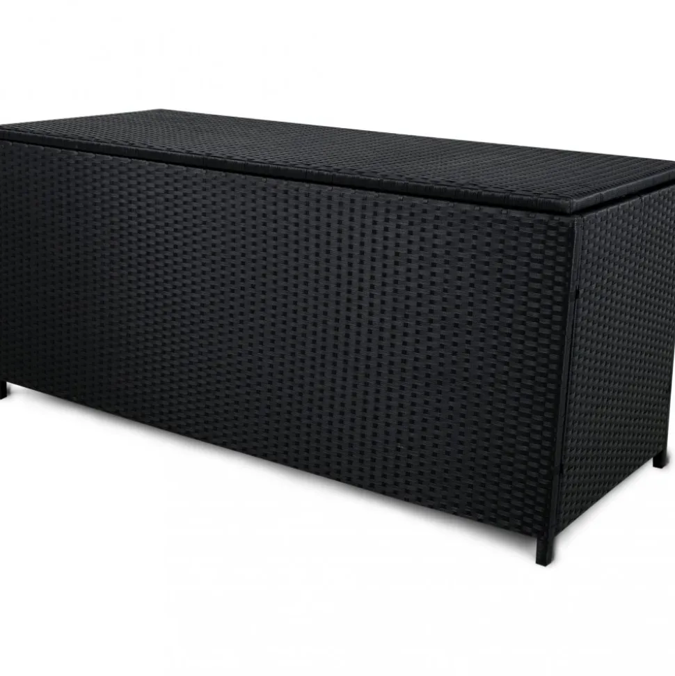 Dynbox i konstrotting till utemöbler | 420L | Svart