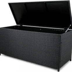 Dynbox i konstrotting till utemöbler | 420L | Svart