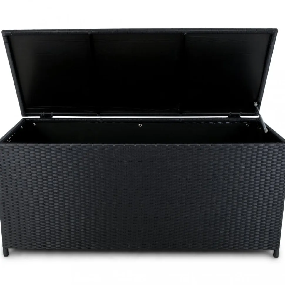 Dynbox i konstrotting till utemöbler | 420L | Svart