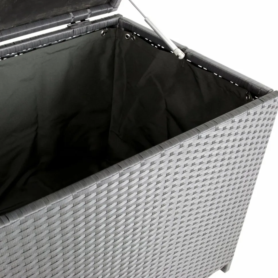 Dynbox i konstrotting till utemöbler | 420L | Svart