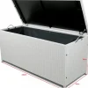 Dynbox i konstrotting till utemöbler | 420L | Vit