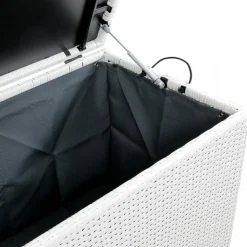 Dynbox i konstrotting till utemöbler | 420L | Vit