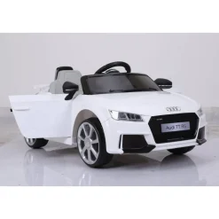 Elbil för Barn | Audi TT RS Roadster | 2.4G Fjärrkontroll | Vit