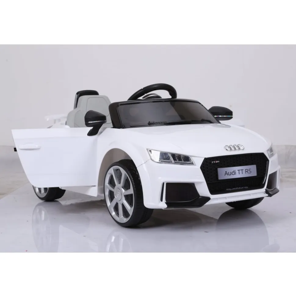Elbil för Barn | Audi TT RS Roadster | 2.4G Fjärrkontroll | Vit