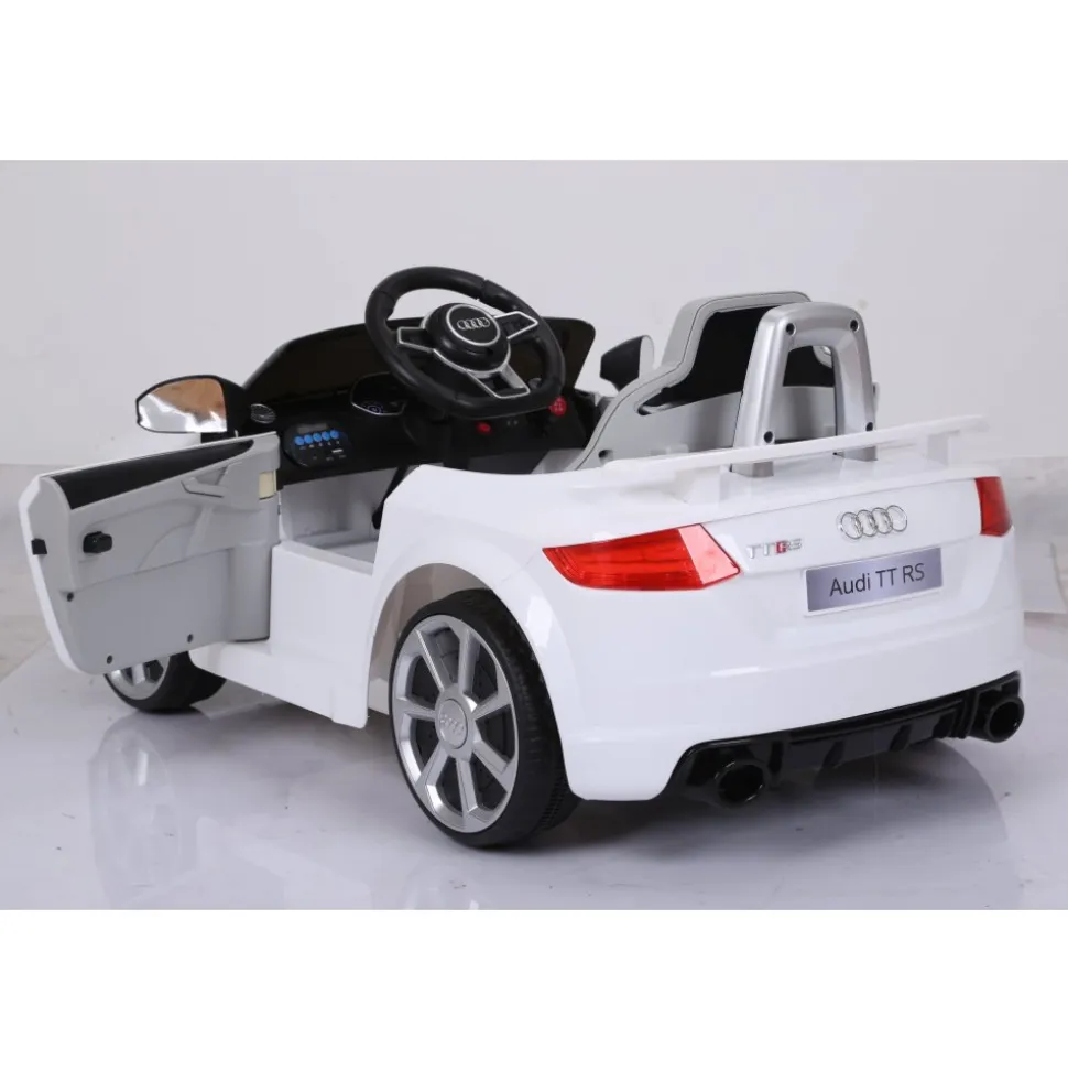 Elbil för Barn | Audi TT RS Roadster | 2.4G Fjärrkontroll | Vit