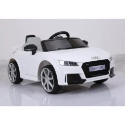 Elbil för Barn | Audi TT RS Roadster | 2.4G Fjärrkontroll | Vit