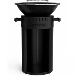 Eldstad med stekhäll och grill | 58 cm fire pit | Svart