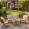 Elegant lounge grupp | Akacia trä | Modern design | Toronto