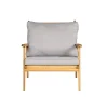 Elegant loungeset i trä | Akacia | Loungegrupp utomhus | Grå