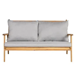 Elegant loungeset i trä | Akacia | Loungegrupp utomhus | Grå