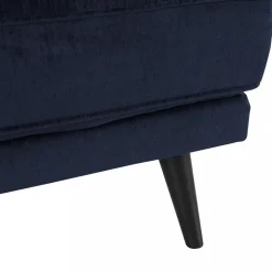 Elegant textilfåtölj | Mörkblå | Celeste