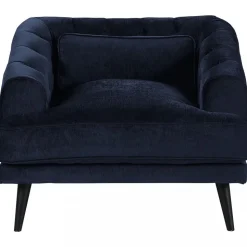Elegant textilfåtölj | Mörkblå | Celeste